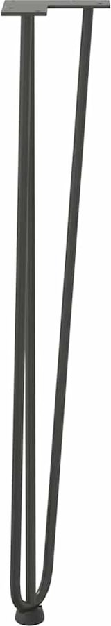 thumbnail of Helloshop26 - Set mit 4 Haarnadelbeinen für einen 72 cm Konsolentisch modernes Design matte Oberfläche massiver anthrazitfarbener 02_0056745