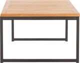 thumbnail of Mesa de centro madera maciza de acacia y acero 100x60x36cm