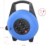 thumbnail of Enrollacables de 10 metros con 4 enchufes e indicador luminoso, Potencia Màxima 3000W, 16A, 250V, Protección Sobrecalentamiento, Protección Infantil