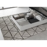 thumbnail of Französisches Doppelbett mit Container 140x190 geradem Kopfteil in weißer Esche Demas