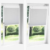 thumbnail of vidaXL Plissee Hellgrau 110x200 cm Stoffbreite 109,4 cm Polyester