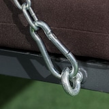 thumbnail of Hollywoodschaukel 3-Sitzer mit verstellbarem Sonnendach Braun 168x198x118 cm mit Kissen, Metallgestell wetterfest für Garten und Terrasse