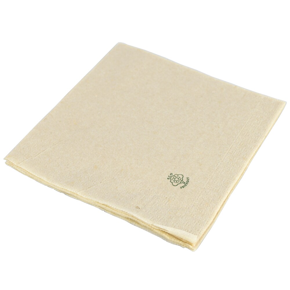 Serviette Jetable - Econature - Papier Beige - 40x40 cm - par 50