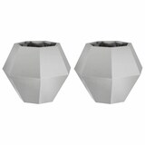 thumbnail of vidaXL Pflanzkübel 2 pcs Silber 50 x 50 x 40 cm Edelstahl