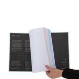 thumbnail of Caderno A4+ capa extra rígida 120H 80G quadriculado 5x5 microperfurado 5 faixas cor Navigator Mint soft