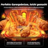 thumbnail of XXL Double Stack Heißluftfritteuse 10L Dual-Zone Airfryer 2700W – 2 Vertikale Kammern, 6 Programme, LED Touchdisplay, Fettarme Fritteuse ohne Öl