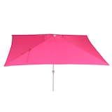 thumbnail of Parasol N23, tuinparasol, 2x3m rechthoekig kantelbaar, polyester/aluminium 4,5kg UV-bescherming 50+ ~ roze