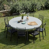 thumbnail of garbar MOZART Mesa Redonda Plegable Interior, Exterior Ø200 Gris