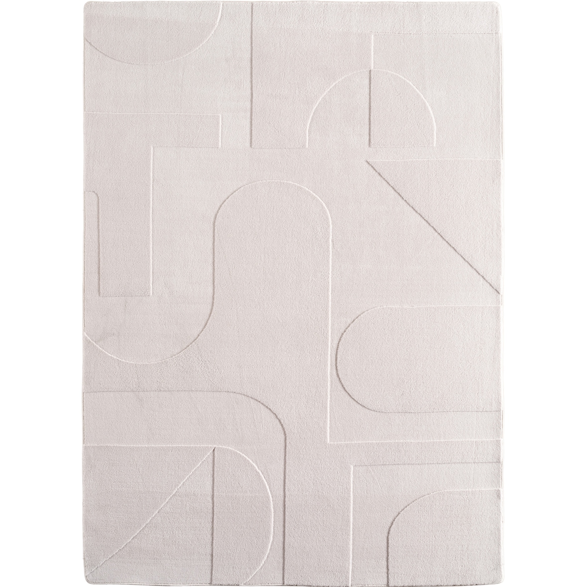 Carpetsale24 Boho Teppich Läufer 80 x 250 cm Creme, Weicher Skandinavischer Flurteppich Waschbar für Küche, Eingangsbereich oder Bettseite