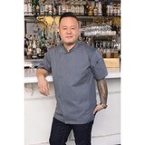 thumbnail of Chef Works® Kochjacke SPRINGFIELD Cool Vent™, Reißverschluss, Indigo Blue, Größe M