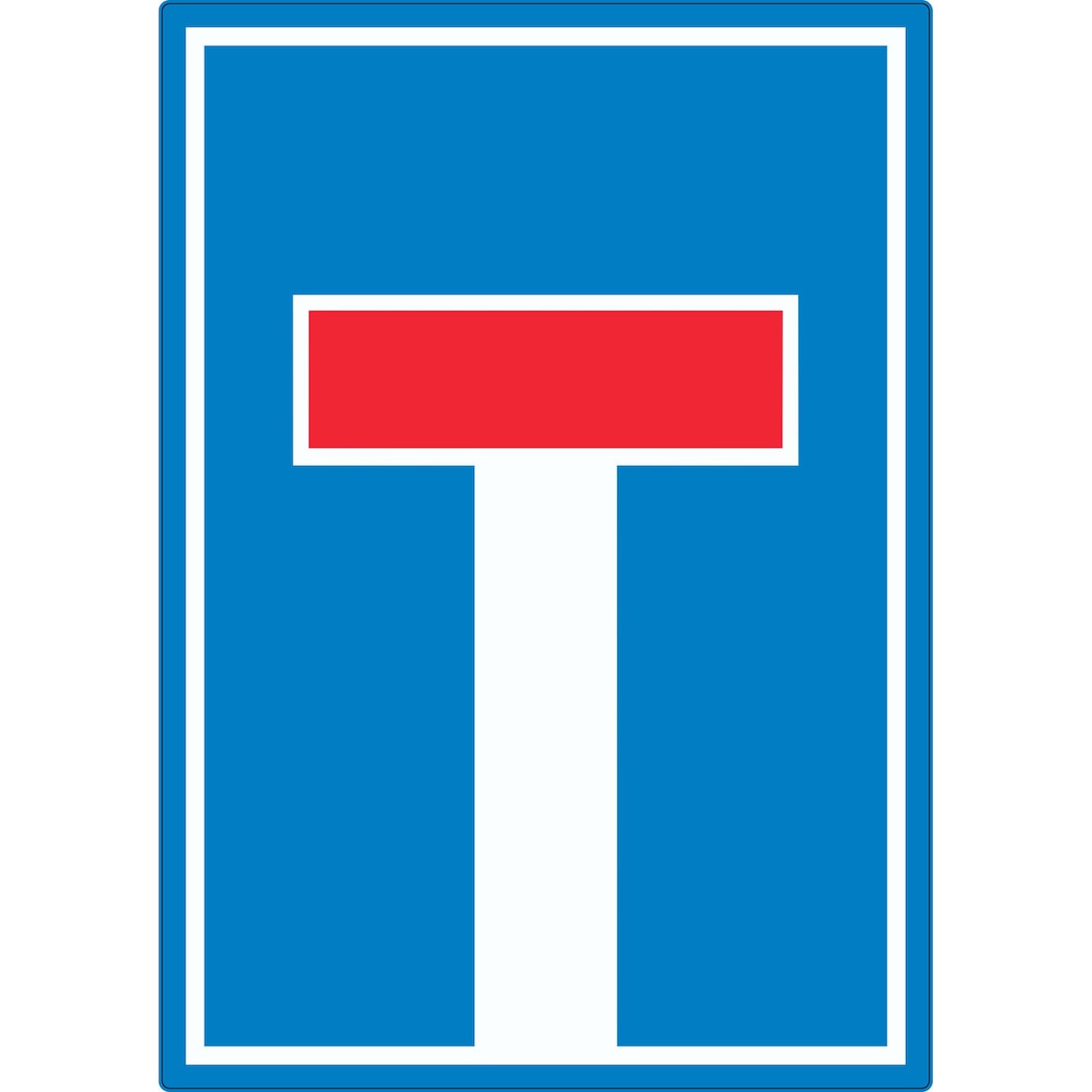 Sackgasse Aufkleber A8 (52x74mm)