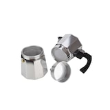 thumbnail of Milu 5049 Espressokocher-Set klassisch aus Aluminium (5-tlg.) für 6 Tassen mit vielen Extras