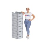 thumbnail of PROREGAL 10x Eurobox NextGen Grip | HxBxT 17x40x60cm | 34 Liter | Griffe offen | Glatter Boden | Eurobehälter