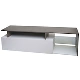 thumbnail of TV-Rack HWC-L35, Lowboard Fernsehtisch Sideboard TV-Schrank Kommode, Holz 47x170x40cm Staufach, Beton-Optik weiß