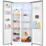 thumbnail of Exquisit Side-by-Side SBS46-040E inoxlook | No Frost | Nutzinhalt: 442 L | Temperaturregelung | Alarm | Schnellgefrierfunktion