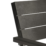 thumbnail of tectake Banc de jardin Line 2 places en aluminium 128 x 59 x 88cm - gris foncé - 403546