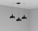 thumbnail of TATAWIN M 3L Schwarze Hängeleuchte