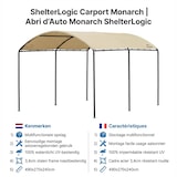 thumbnail of ShelterLogic® Carport Monarch - Folie Carport 490x270x240 cm - Beige