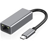 thumbnail of Adaptador USB Tipo C para Ethernet RJ45 1000 Mbps TOJ - Gigabit - Hub USB-C - Cinza Espacial