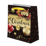 thumbnail of Gifty king, sacchetti regalo di natale taglia M, in carta certificata fsc 180gr, 19x25x9, confezione da 12 pezzi, 3 modelli assortiti, multicolore.