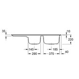 thumbnail of Villeroy&Boch Spülbecken, Küchenspüle Architectura 80 Graphite CeramicPlus 1160x510mm, Unterschrankbreite 80cm