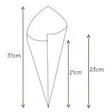 thumbnail of MONOUSO - Cono di Carta Marrone 29,5cm 250g (200 Pezzi)