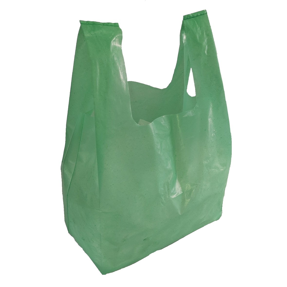 Sacos alça 100% reciclados 500x550x0,055 Verde