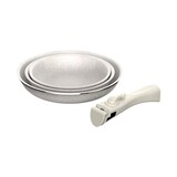 thumbnail of BERGNER - Set 3 Padelle Ø18/20/24cm in Alluminio Pressato Antiaderente con Manico Rimovibile con Set 3 Coltelli in Acciaio Inox con Supporto Magnetico