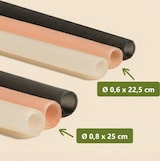 thumbnail of Essbare Reisstrohhalme, schwarz, Ø 0,8 x 25 cm: 50 Stück (1 Pack)