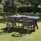 thumbnail of garbar DALIA Recycelter Rechteckiger Tisch Indoor, Outdoor 180x90 Grau