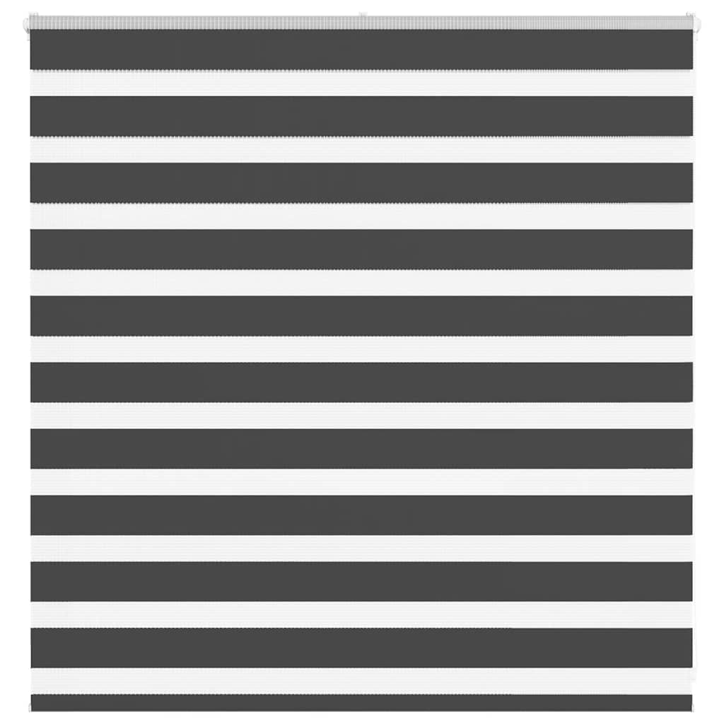 vidaXL Doppelrollo Schwarz 140x100 cm Stoffbreite 135,9 cm Polyester