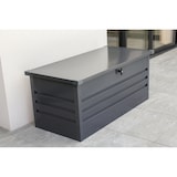 thumbnail of Graue Gartenbox aus verzinktem Stahl anthrazit 600L- SCATOLA