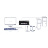 thumbnail of TRENDnet TK-209K KVM Switch 2-Port USB Kit mit Audio