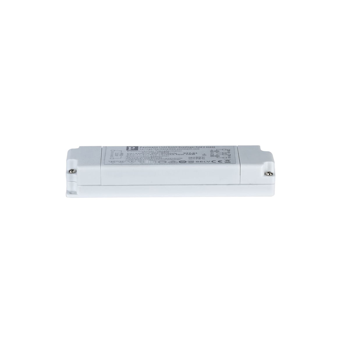 Paulmann VDE Elektroniktrafo Flat Halogen AC   max. 20-70W 230/12V 70VA Weiß 97781