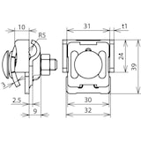 thumbnail of DEHN 365039 FK KB 6.10 KBF0.7 8 V2A Falzklemme 1 St.