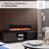 thumbnail of BALDERIA Agnes 50 chimenea eléctrica para suelo, pared o empotrar, efecto llama LED, calefacción