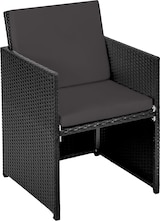 thumbnail of tectake Conjunto de ratán y aluminio Manhattan  Negro