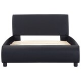 thumbnail of vidaXL Bettgestell mit LED Schwarz Kunstleder 90x200 cm