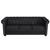 thumbnail of vidaXL Chesterfield Sofa 2-Sitzer und 3-Sitzer Kunstleder Schwarz