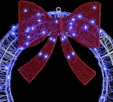 thumbnail of vidaXL Kranz mit 80 LEDs Blau 92 x 9.5 x 92 cm Acryl