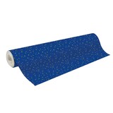 thumbnail of Clairefontaine Geschenkpapier 80g, Tiny Rolls, 50x0,35m, Sterne, Gold - Blau 223916C