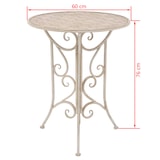 thumbnail of vidaXL 3-tlg. Bistro-Set Stahl Weiß