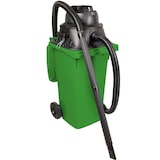 thumbnail of Nass-/Trockensauger/Industriesauger 1100 Watt, mit 120 Liter Behälter (DIN Mülltonne) grün