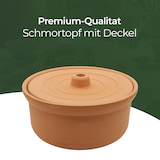 thumbnail of Viapot Big 3500 ml - Natur - Terrakotta-Schmortopf mit Deckel - 26×15 cm