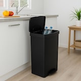 thumbnail of SP BERNER - Verticale afvalbak 70L met 2 compartimenten (40L + 30L) Zwart