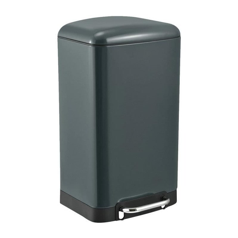 Kitchen Move Edelstahl-Mülleimer mit Pedal GREENWICH grau 40L Edelstahl Grau