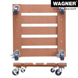thumbnail of WAGNER Pflanzenroller WPC 29 x 29 x 7,5 cm, für außen & innen, terracotta, wetterfest, 2 Feststeller, Tragkraft 80 kg - 20053001