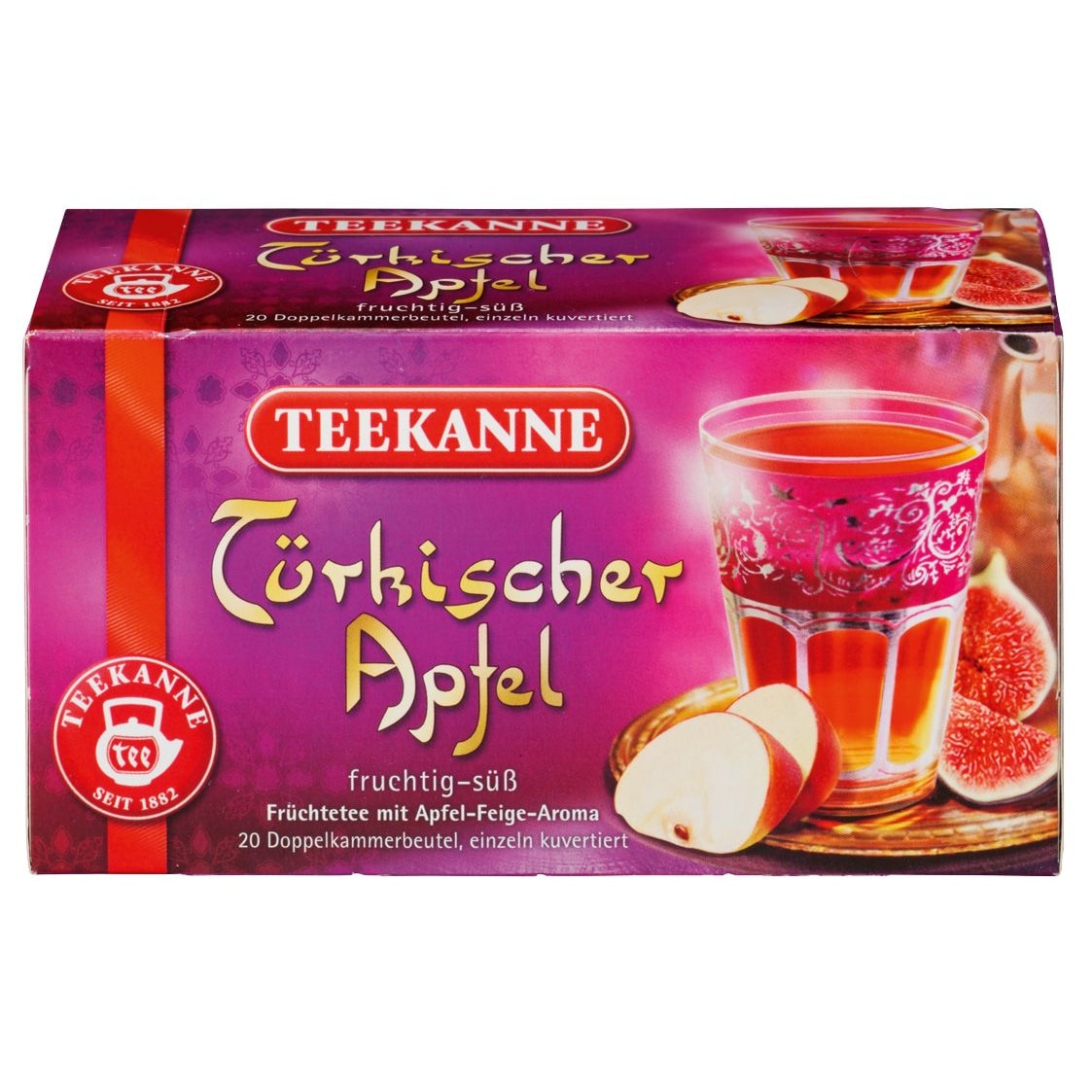 Teekanne Früchtetee Türkischer Apfel 20 Teebeutel (55 g)
