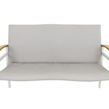 thumbnail of METRO PROFESSIONAL Outdoor Lounge Lopera 4-tlg., Alu/Textilen-Bespannung, 2 Einzelsesseln, 1 2-Sitzer Sofa, 1 Couchtisch, weiß/grau