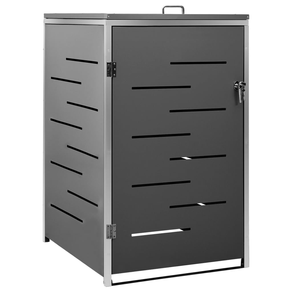 vidaXL Mülltonnenbox für 1 Tonne 69x77,5x112,5 cm Edelstahl